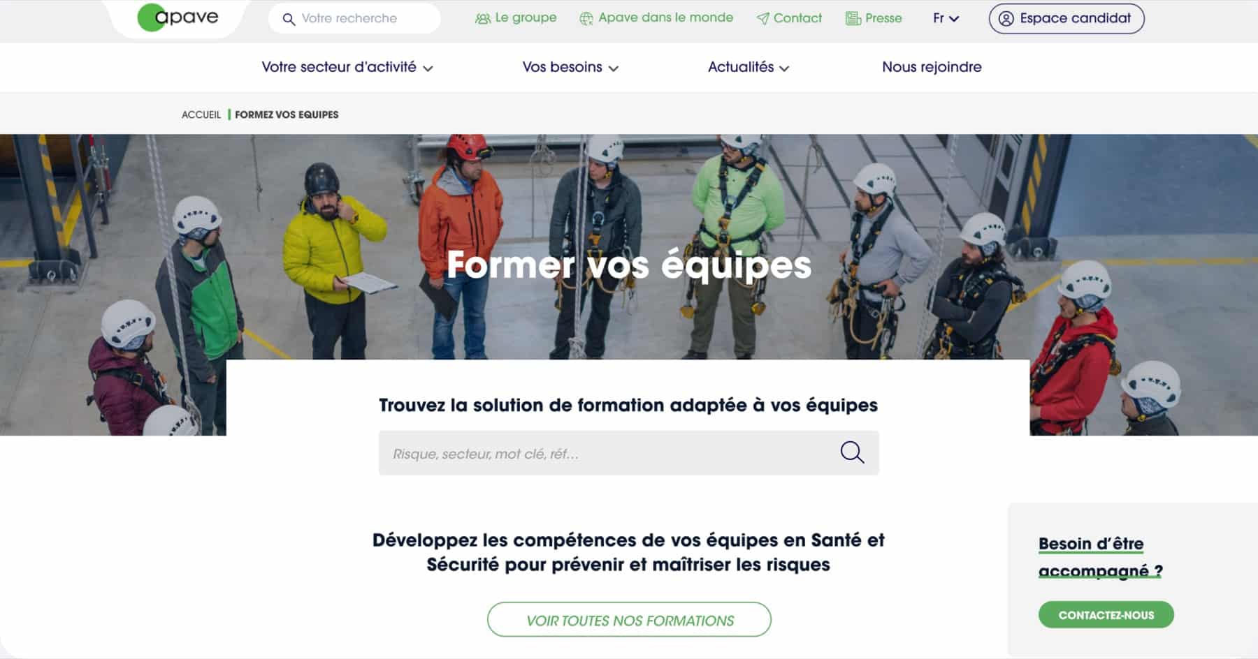 Apave — refonte Sitecore assistance et formation