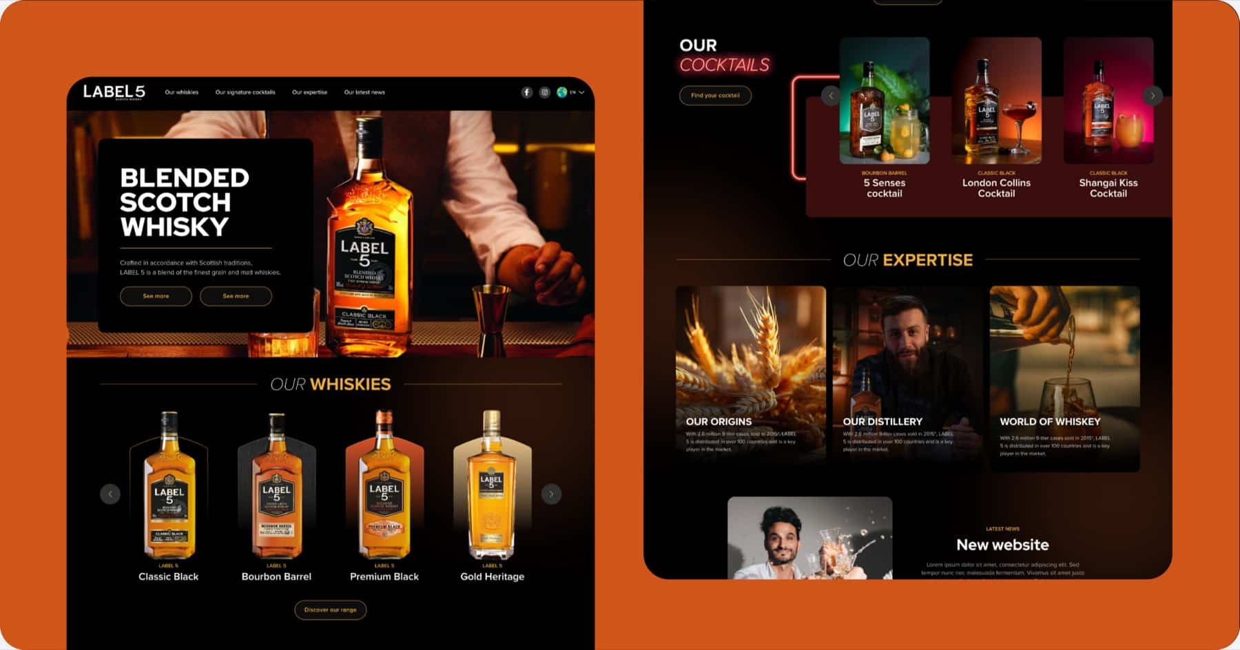 Label 5 — refonte du site vitrine premium