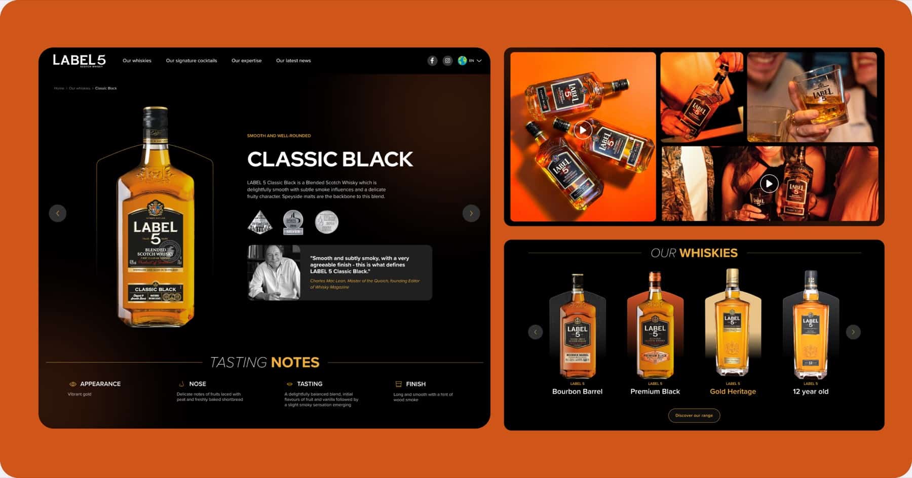 Label 5 — refonte du site vitrine premium