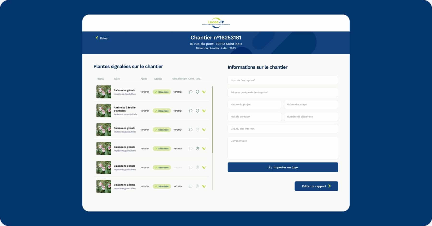 LuCEE-TP — reconnaissance IA des plantes invasives
