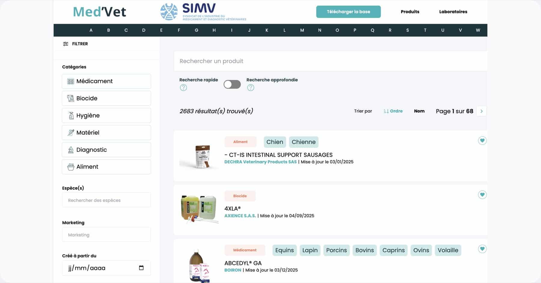 Med’Vet (SIMV) — refonte plateforme vétérinaire
