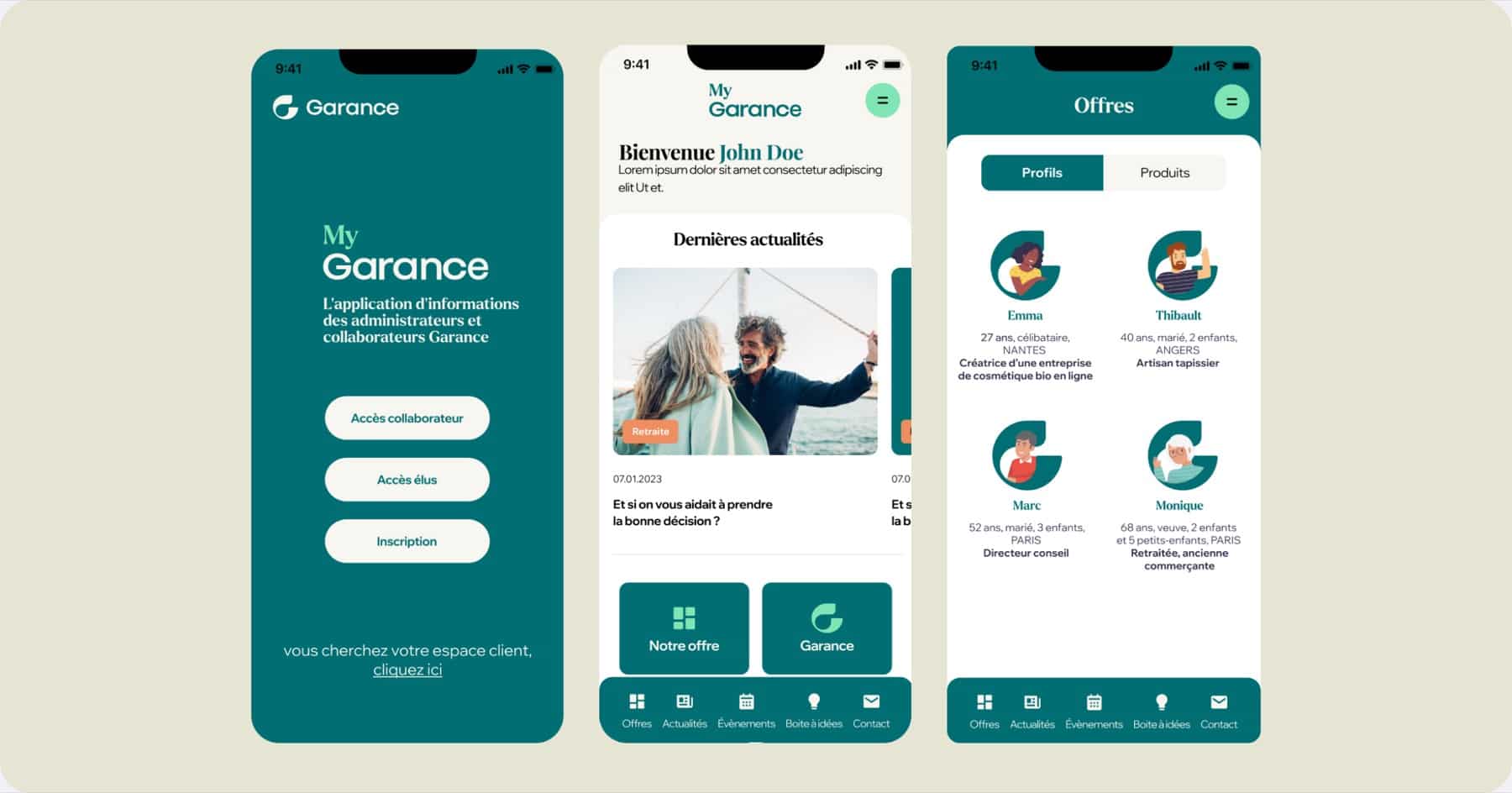 My Garance — application ambassadeurs