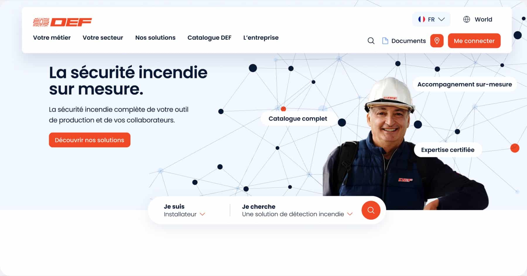 Réseau DEF — usine à sites 32 entreprises