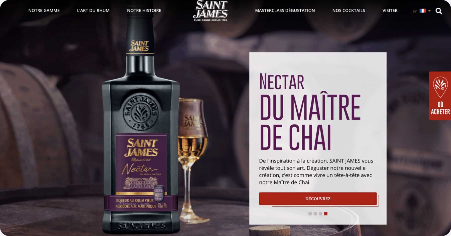 Saint-James — refonte rhum 1765 Martinique