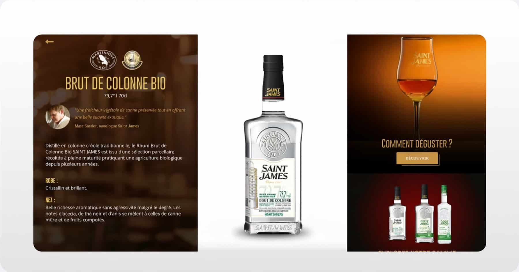 Saint-James — refonte rhum 1765 Martinique