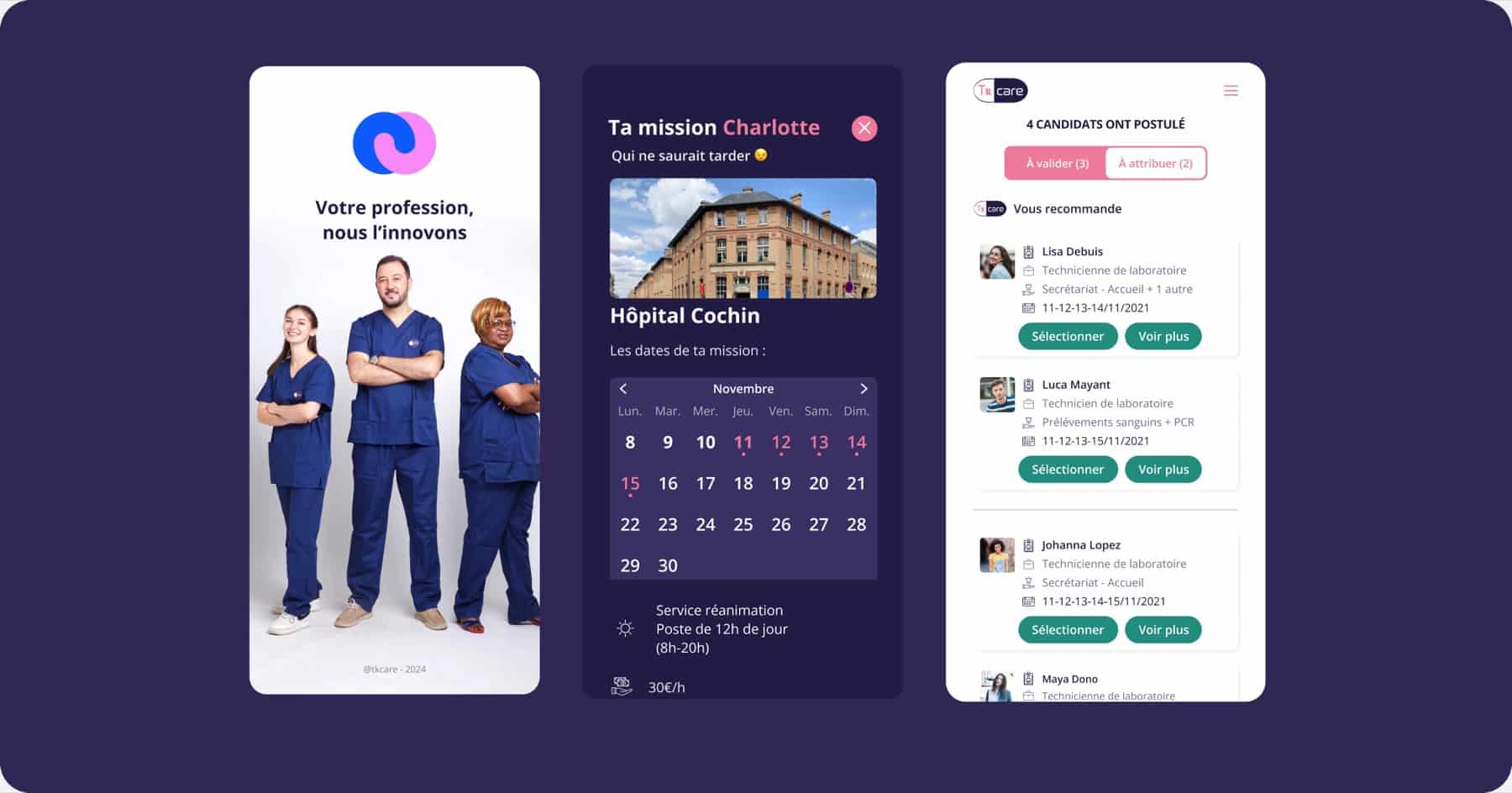 TKCare — plateforme de matching paramédical