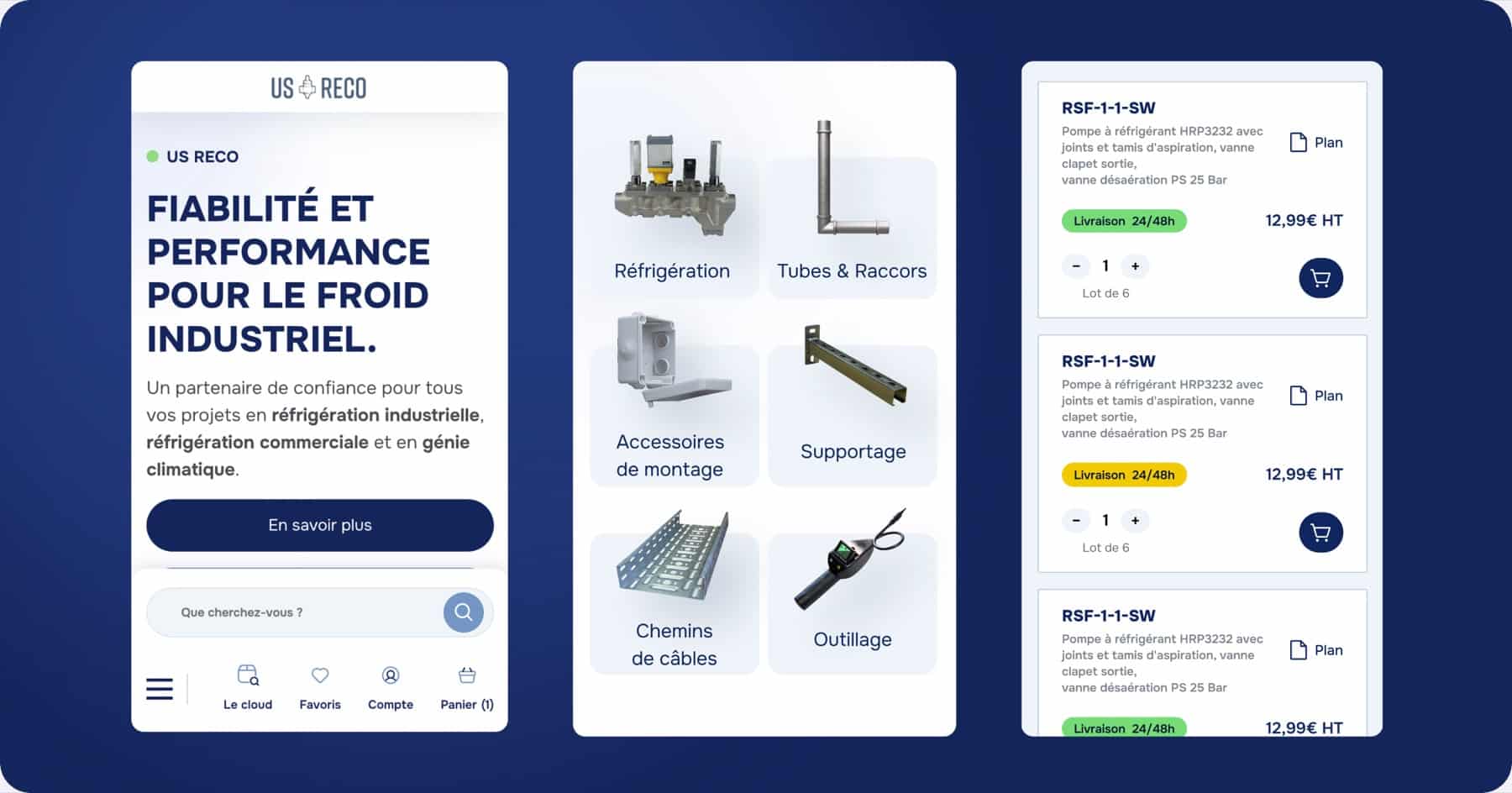 US Reco — transformation e-shop industriel