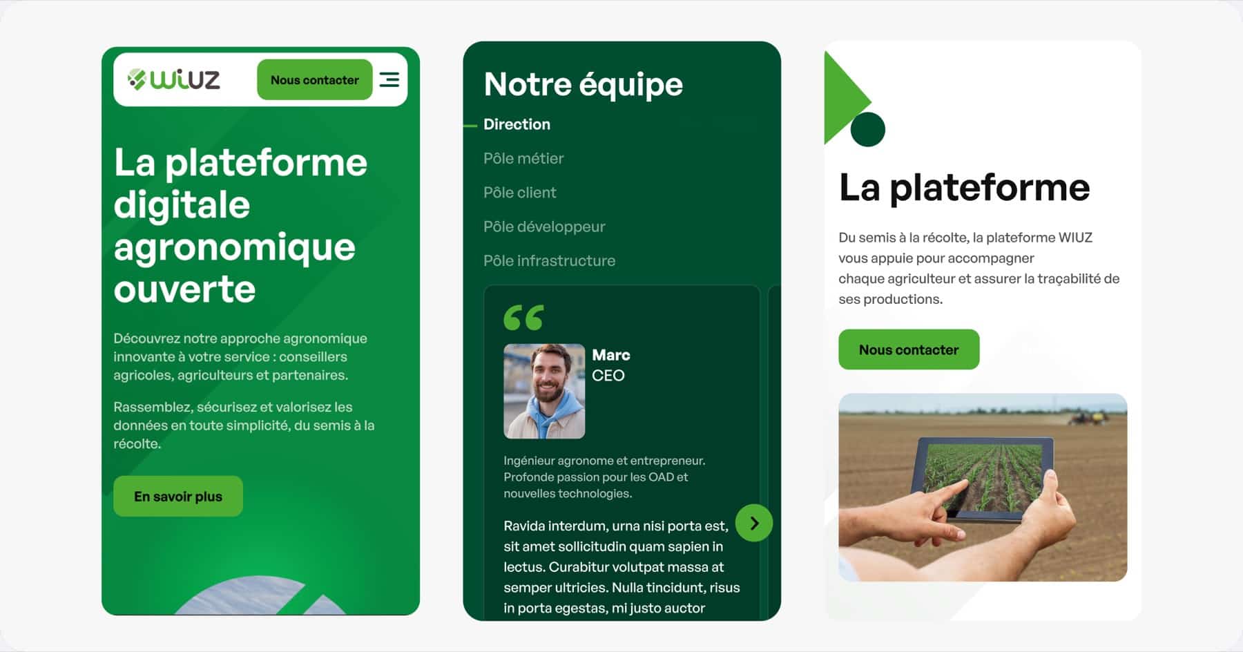 Wiuz — refonte site agritech